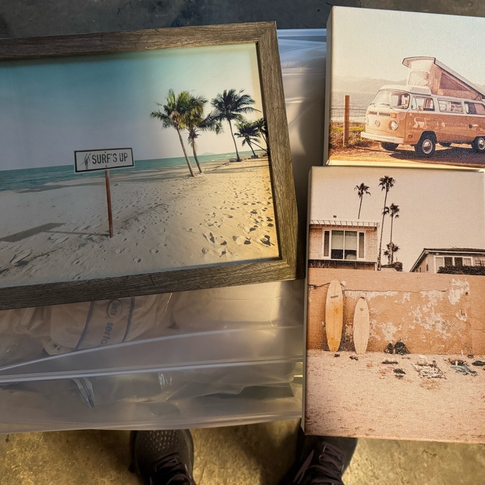 Beach and Surf Art Prints Set